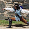 Aramis and D'Artagnan sparring